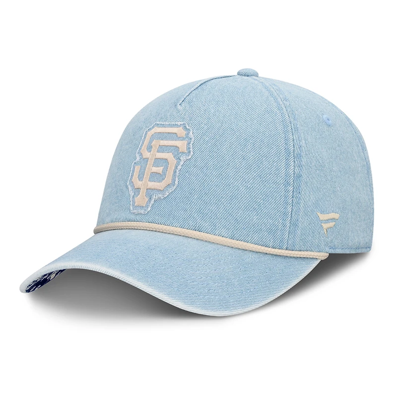 Women's Fanatics  Denim San Francisco Giants Roped Adjustable Hat