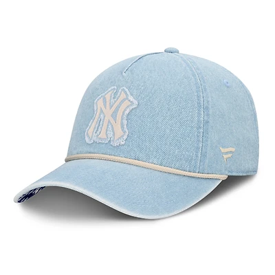 Women's Fanatics  Denim New York Yankees Roped Adjustable Hat
