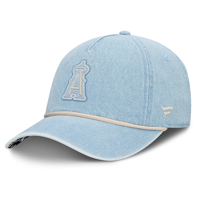Women's Fanatics Denim Los Angeles Angels Roped Adjustable Hat