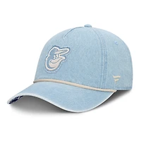 Women's Fanatics  Denim Baltimore Orioles Roped Adjustable Hat