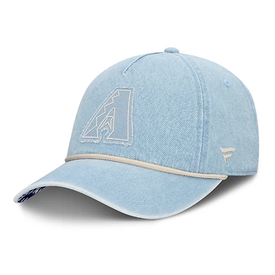 Women's Fanatics  Denim Arizona Diamondbacks Roped Adjustable Hat