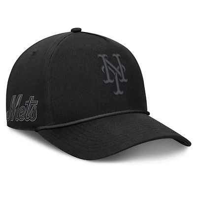 Men's Fanatics Black New York Mets Undertone A-Frame Adjustable Hat