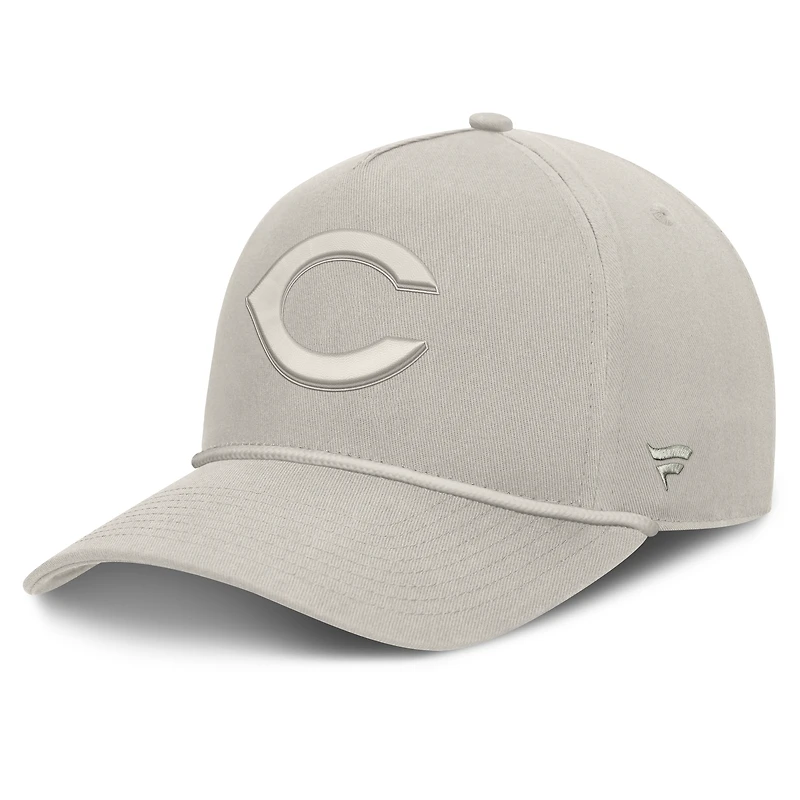 Men's Fanatics  Stone Cincinnati Reds Undertone A-Frame Adjustable Hat
