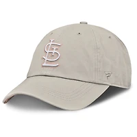 Women's Fanatics Oatmeal St. Louis Cardinals Striker Canvas Adjustable Hat
