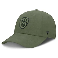Men's Fanatics  Olive Milwaukee Brewers Pine Rider Adjustable Hat