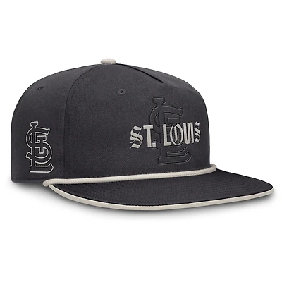 Men's Fanatics Graphite St. Louis Cardinals Gapper Snapback Hat