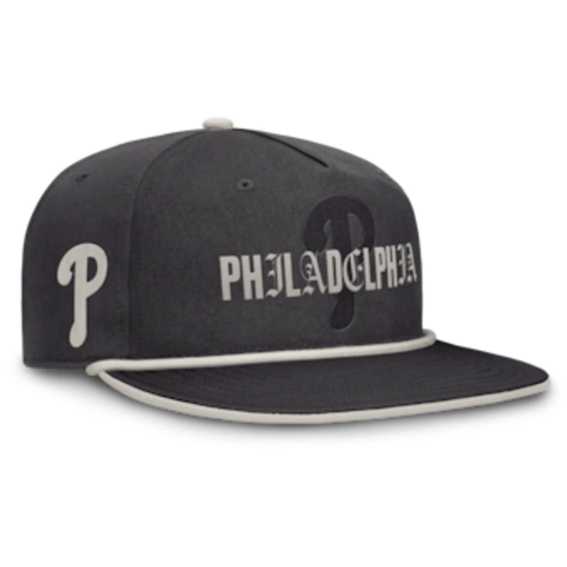 Men's Fanatics Graphite Philadelphia Phillies Gapper Snapback Hat