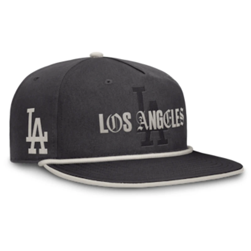 Men's Fanatics Graphite Los Angeles Dodgers Gapper Snapback Hat