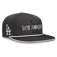 Men's Fanatics Graphite Los Angeles Dodgers Gapper Snapback Hat