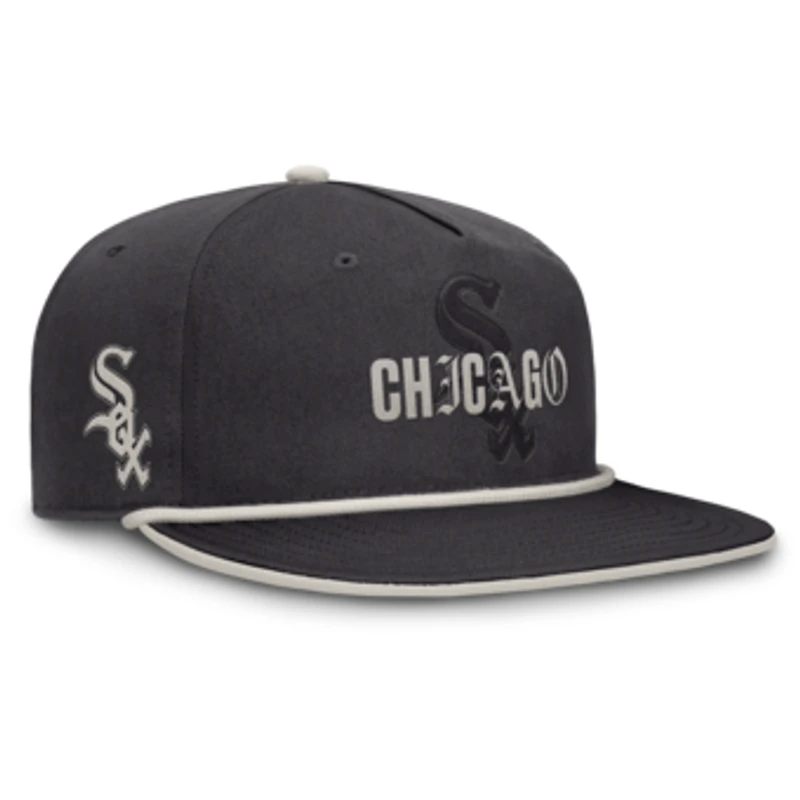 Men's Fanatics Graphite Chicago White Sox Gapper Snapback Hat