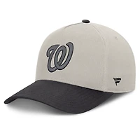 Men's Fanatics Stone/Graphite Washington Nationals Wonder A-Frame Adjustable Hat