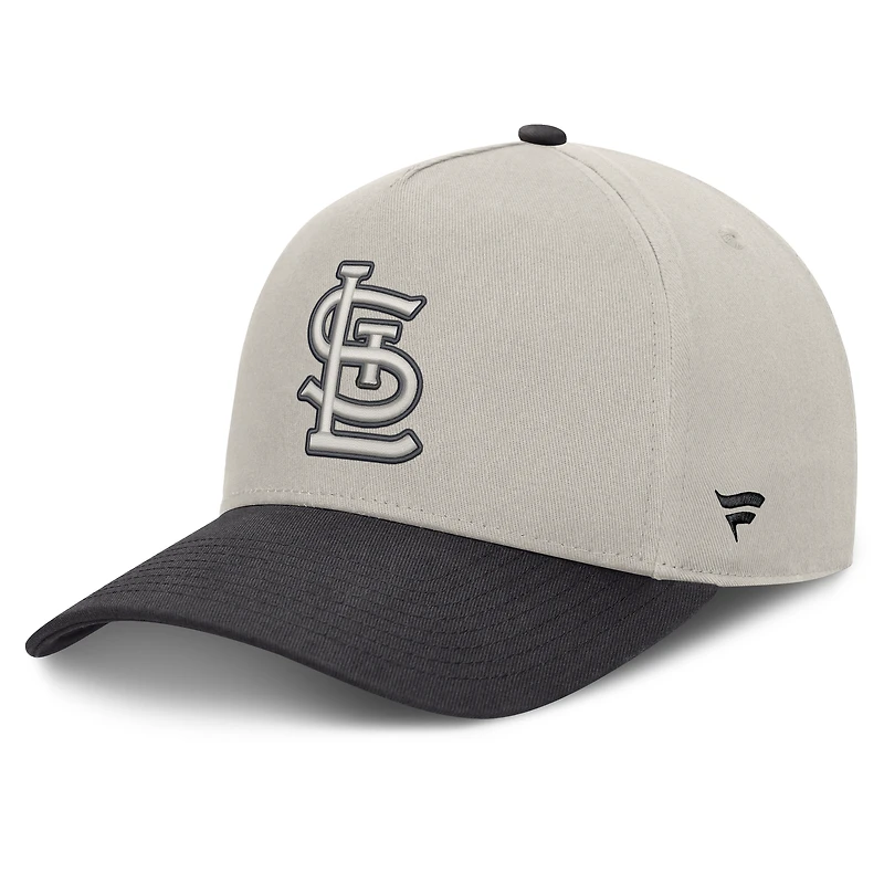 Men's Fanatics Stone/Graphite St. Louis Cardinals Wonder A-Frame Adjustable Hat