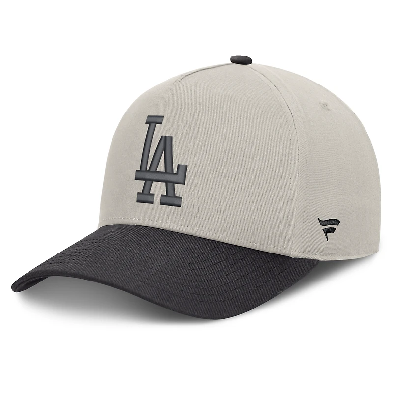 Men's Fanatics Stone/Graphite Los Angeles Dodgers Wonder A-Frame Adjustable Hat