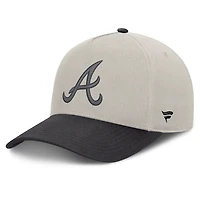 Men's Fanatics Stone/Graphite Atlanta Braves Wonder A-Frame Adjustable Hat