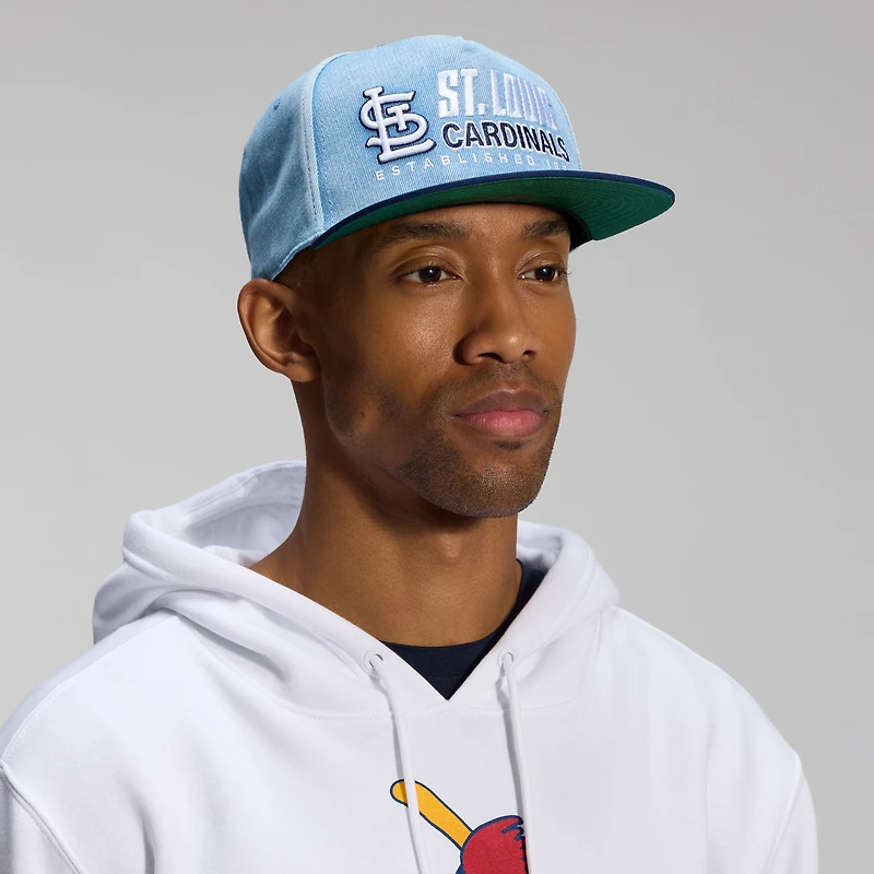 Men's Fanatics  Denim St. Louis Cardinals Twinbill Snapback Hat