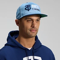 Men's Fanatics  Denim Minnesota Twins Twinbill Snapback Hat