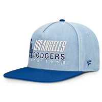 Men's Fanatics  Denim Los Angeles Dodgers Twinbill Snapback Hat