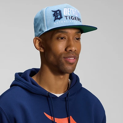Men's Fanatics  Denim Detroit Tigers Twinbill Snapback Hat