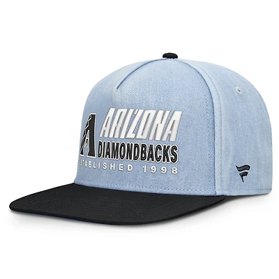 Men's Fanatics  Denim Arizona Diamondbacks Twinbill Snapback Hat