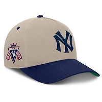 Men's Fanatics Khaki/Navy New York Yankees Veteran A-Frame Adjustable Hat