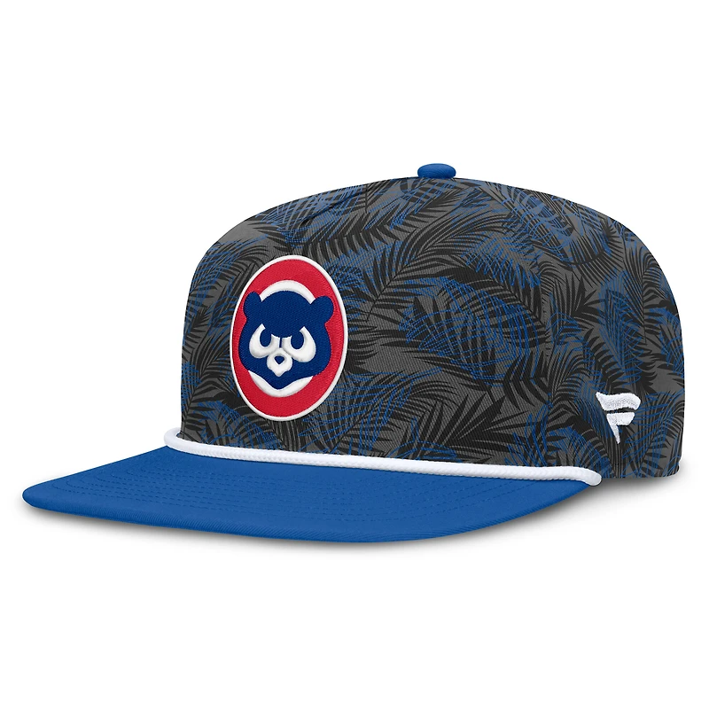 Men's Fanatics Gray/Royal Chicago Cubs Spring Training Moon Golfer Adjustable Hat