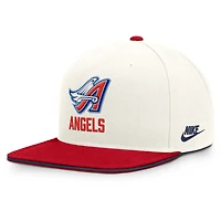 Men's Nike Cream/Red Los Angeles Angels Cooperstown Pro Dri-FIT Snapback Hat