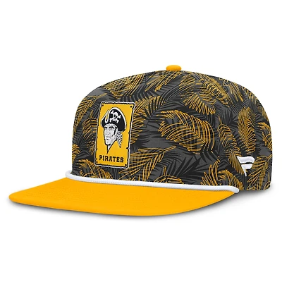 Men's Fanatics Gray/Gold Pittsburgh Pirates Spring Training Moon Golfer Adjustable Hat
