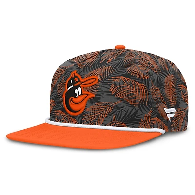 Men's Fanatics Gray/Orange Baltimore Orioles Spring Training Moon Golfer Adjustable Hat