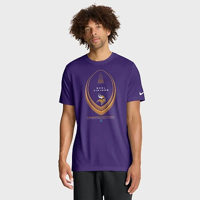 Men's Nike Purple Minnesota Vikings Big & Tall Legend Icon Dri-FIT T-Shirt