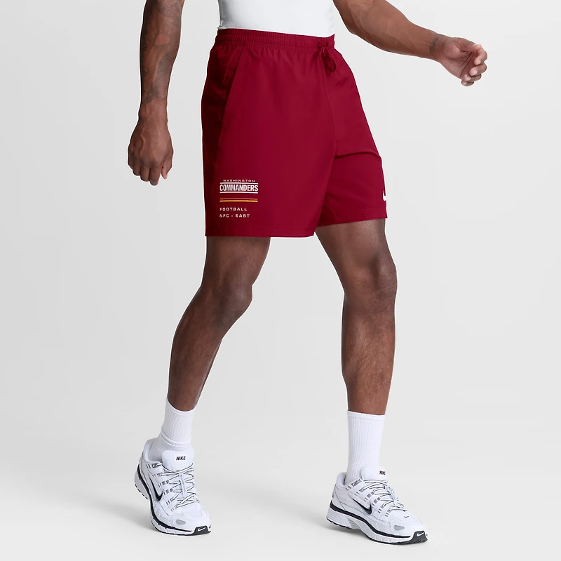 Men's Nike Burgundy Washington Commanders Form Dri-FIT Shorts