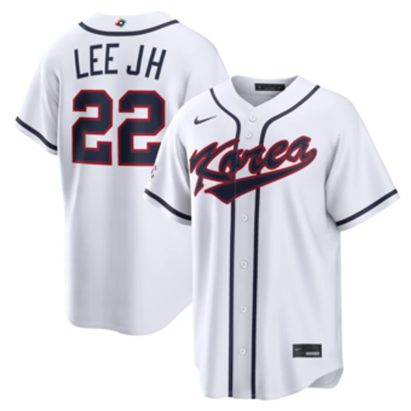Men's Nike Jung Hoo Lee White Korea Baseball 2026 World Baseball Classic Home Stadium Jersey