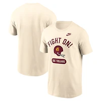 Men's Nike Natural USC Trojans Legacy Arch Helmet T-Shirt