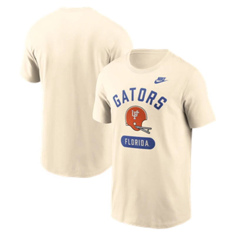 Men's Nike Natural Florida Gators Legacy Arch Helmet T-Shirt