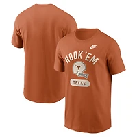 Men's Nike Texas Orange Texas Longhorns Legacy Arch Helmet T-Shirt