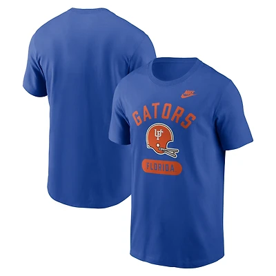 Men's Nike Royal Florida Gators Legacy Arch Helmet T-Shirt