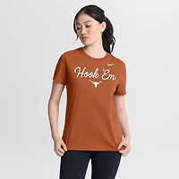 Women's Nike Orange Texas Longhorns Script Mantra Logo T-Shirt