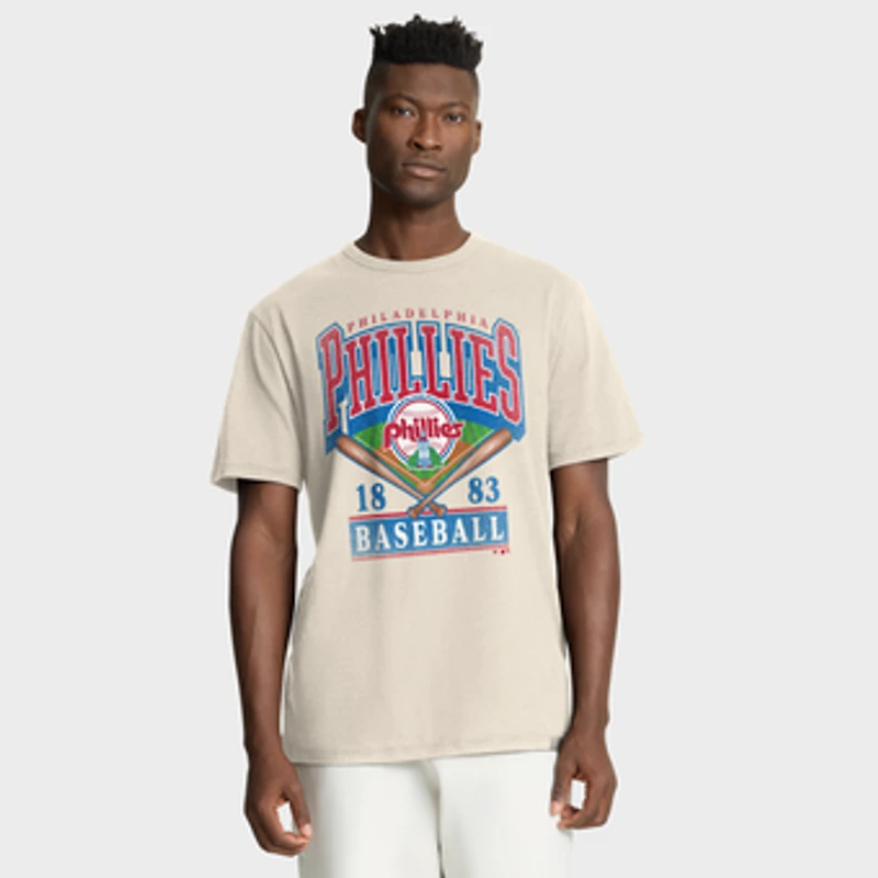 Men's Fanatics Tan Philadelphia Phillies Stadium Slub T-Shirt
