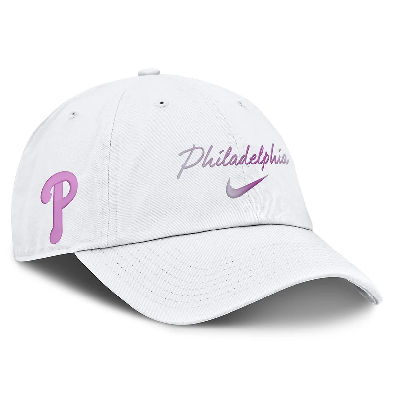 Women's Nike White Philadelphia Phillies Mother’s Day Club Adjustable Hat