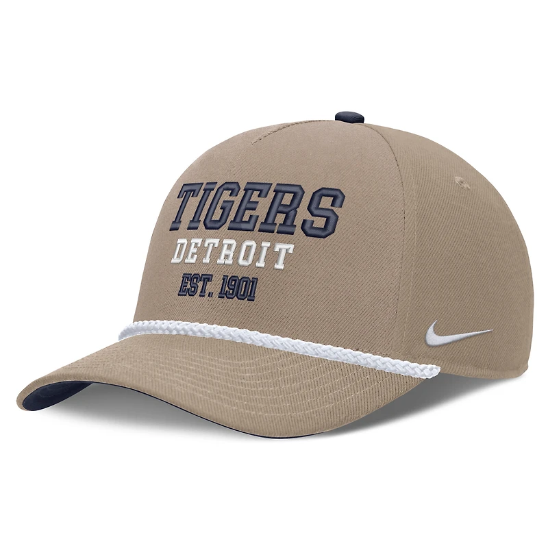 Men's Nike  Khaki Detroit Tigers Father's Day Rope Rise Adjustable Hat