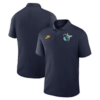 Men's Nike Navy West Virginia Mountaineers Vault Victory Dri-FIT Polo
