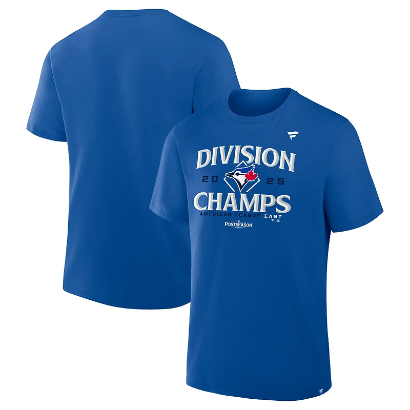 Men's Fanatics  Royal Toronto Blue Jays 2025 AL East Division Champions Locker Room T-Shirt
