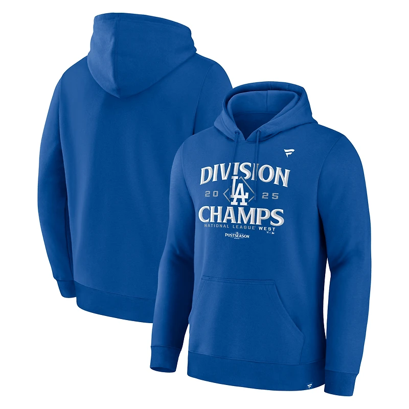 Men's Fanatics  Royal Los Angeles Dodgers 2025 NL West Division Champions Locker Room Hoodie