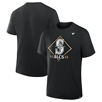 Men's Fanatics Black Seattle Mariners 2025 American League Division Series Champions Locker Room T-Shirt
