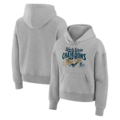 Women's Fanatics Steel Los Angeles Dodgers 2025 World Series Champions Locker Room Replica Hoodie