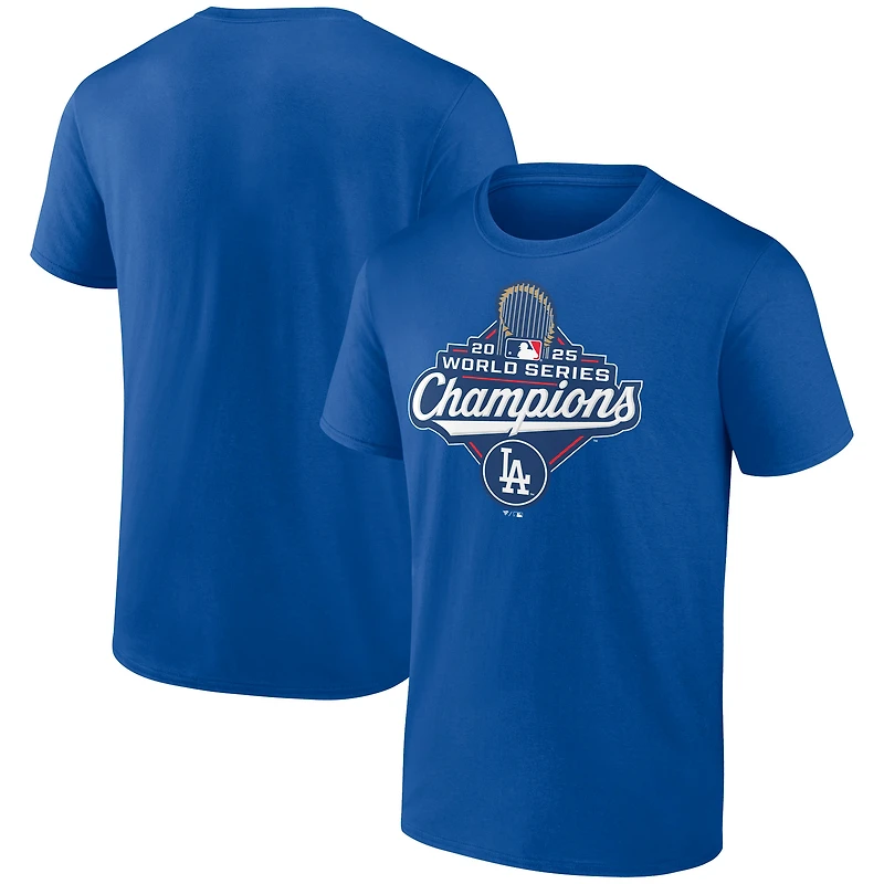 Men's Fanatics Royal Los Angeles Dodgers 2025 World Series Champions Official Logo T-Shirt