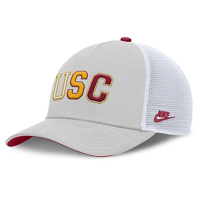 Unisex Nike Gray USC Trojans 2026 Basketball Refresh 5-Panel Rise Trucker Hat