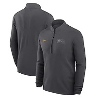 Men's Nike Smokey Grey Tennessee Volunteers Victory Dri-FIT Half-Zip Pullover