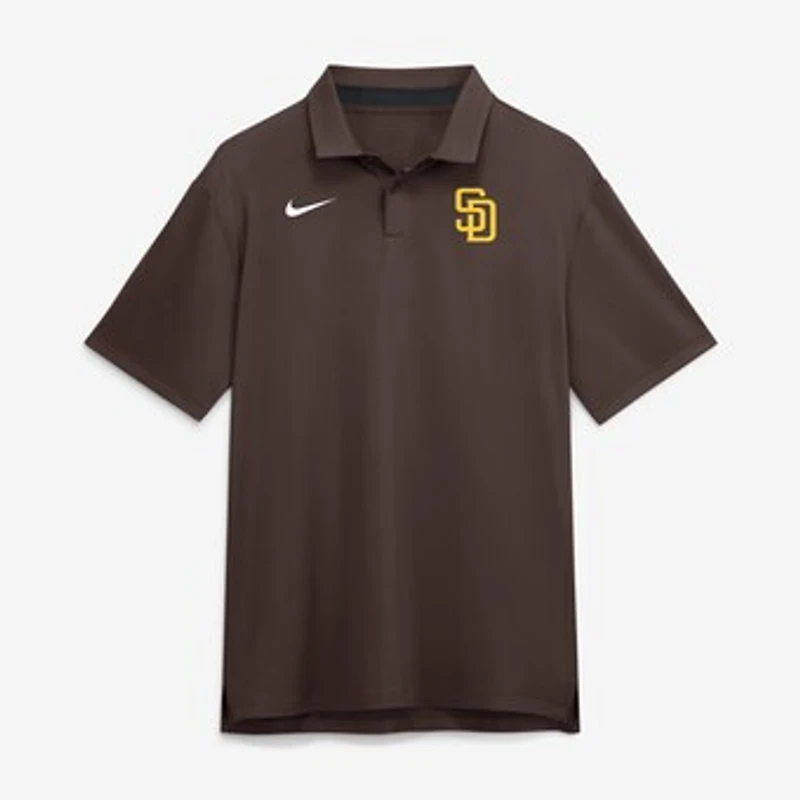 Men's Nike Brown San Diego Padres Tour Dri-FIT Polo