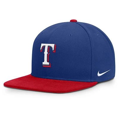Men's Nike  Royal/Red Texas Rangers Primetime Pro Dri-FIT Snapback Hat