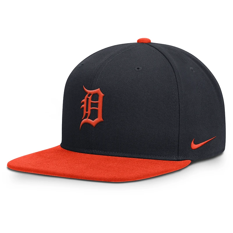 Men's Nike  Navy/Orange Detroit Tigers Primetime Pro Dri-FIT Snapback Hat